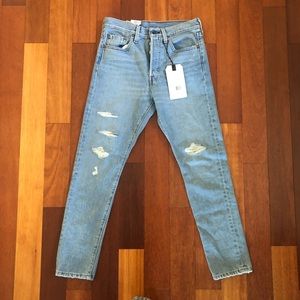 Levi’s Premium 501 Skinny High Rise Distress Jeans